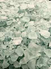 Sodium silicate, soda ash, silica, industrial and scientific ingredients. Abstract background.