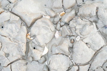 details of sand that were eroded by sea water Along the coast of Thailand