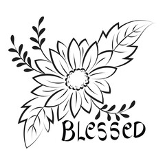 Trendy Christian quote for print or use as poster, card, flyer, sticker or T Shirt