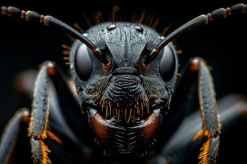 Close-up Portrait of an Ant's Face