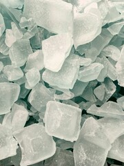 Sodium silicate, soda ash, silica, industrial and scientific ingredients. Abstract background.