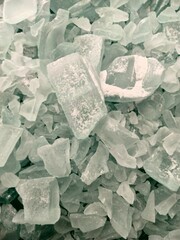 Sodium silicate, soda ash, silica, industrial and scientific ingredients. Abstract background.