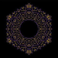 Mandala. Vintage decorative elements. Oriental pattern,illustration, ottoman motifs