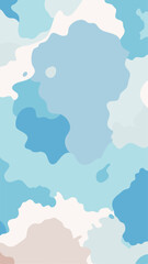 Fototapeta premium There is a blue and white camouflage pattern against a white background