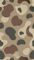 A close up of a camouflage pattern on a brown background in detail