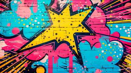 Comic Book Explosion Background Pop