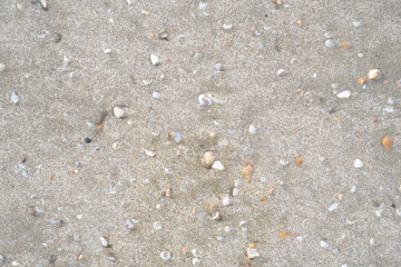 details of sand that were eroded by sea water Along the coast of Thailand