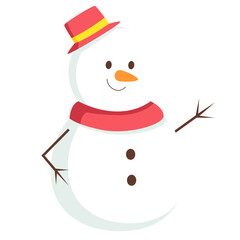 Winter Snowman Illustration