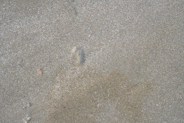 details of sand that were eroded by sea water Along the coast of Thailand