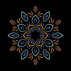 Mandala. Vintage decorative elements. Oriental pattern,illustration, ottoman motifs