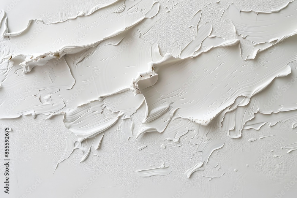Poster a white wall covered in smooth white paint, creating a clean and uniform appearance, a serene white 