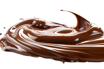 
melted liquid chocolate or creamy foundation makeup isolated on white background, 3d rendering illustration in the style of high resolution photography