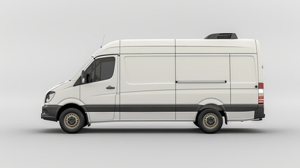 Naklejka premium Refrigerator van isolated on white background vector image