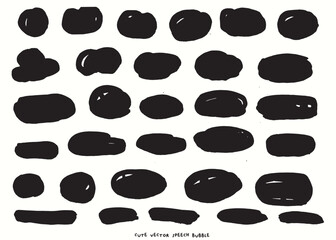 Cute vector speech bubble colorful set,Hand drawn set of speech bubbles with handwritten for book ,card, business, poster design. Vector illustration design for fashion fabrics, textile graphics