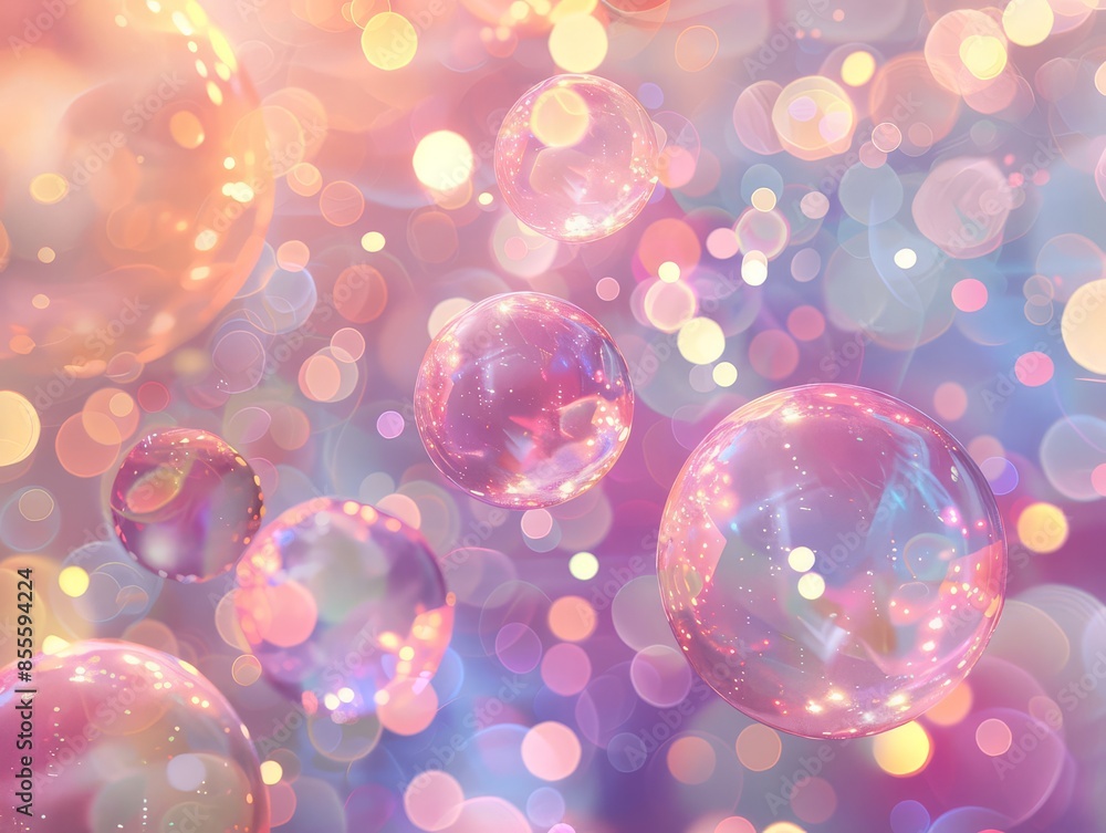 Aufkleber abstract background with colorful lights blurred into bokeh effect