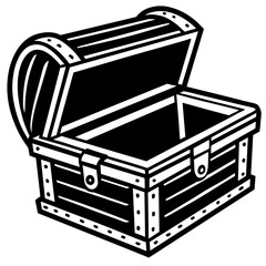 wooden chest, generative AI