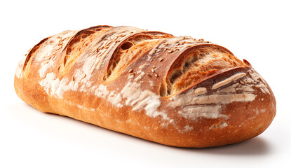 bread isolated on white. Baked bread