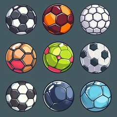 football soccer ball cartoon vector isolated clip art