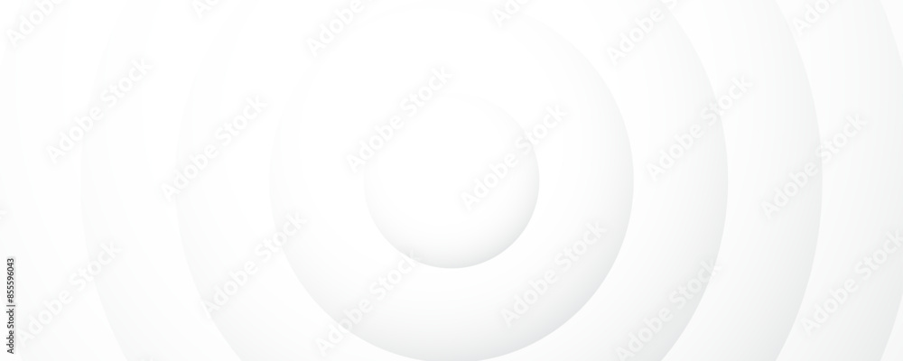 Poster 3d white abstract background overlap layer on bright space with cutout shape effect decoration. mode