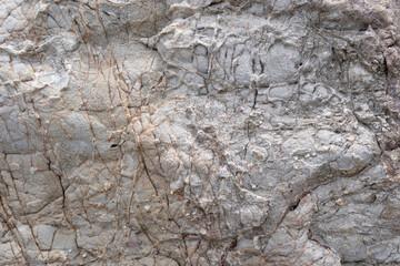 Details of seaside rocks that have been eroded by nature over a long period of time, Thailand