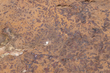 Details of seaside rocks that have been eroded by nature over a long period of time, Thailand