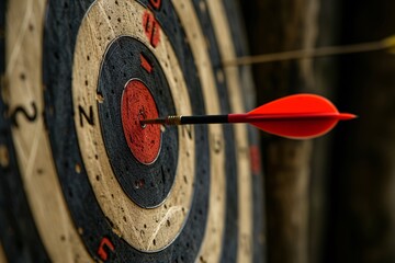 a dart in the bullseye