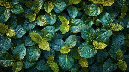 Dark Green and Light Green Leaves