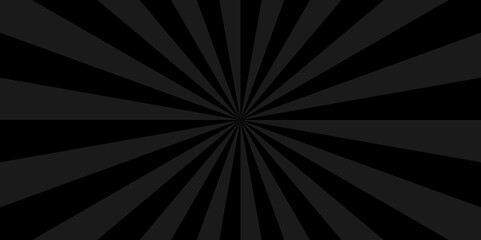 	
Vector Abstract black and gray sun rays sunburst backdrop background. seamless retro vintage burst sunrise sunbeam element spiral striped illustration sunray template wallpaper design.