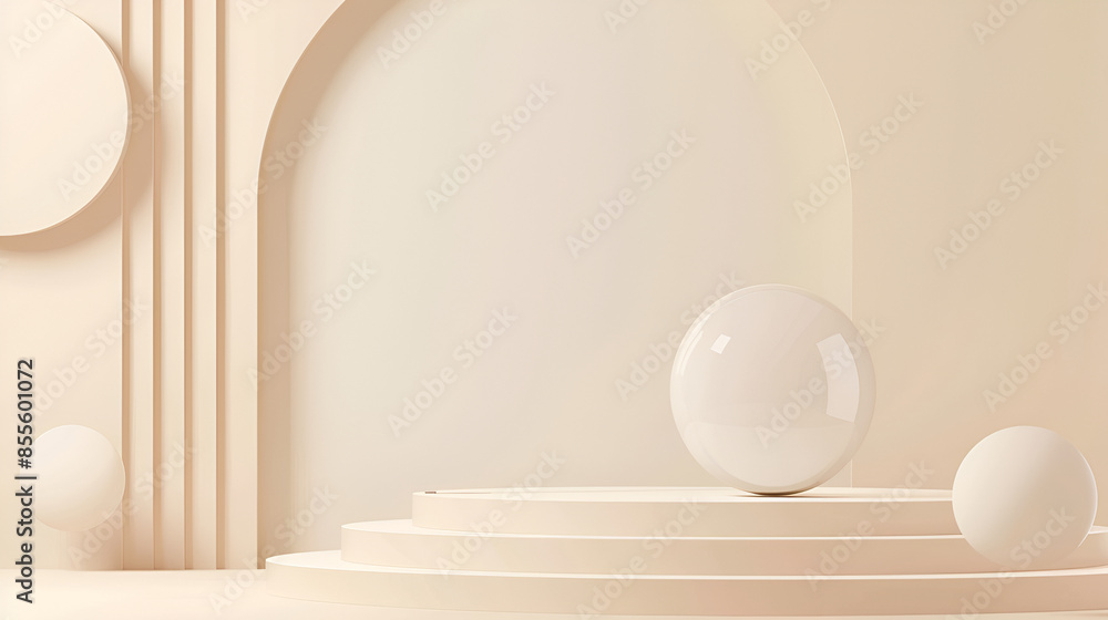 Poster abstract 3d rendering of geometric shapes. futuristic background presentations or web template banne