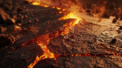 Earth Shattering - A Cinematic Depiction of the Planet Rupturing Amid Chaos and Upheaval