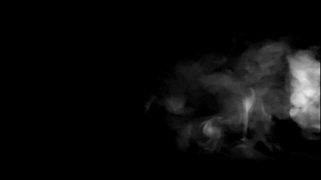 Smoke effect with black screen