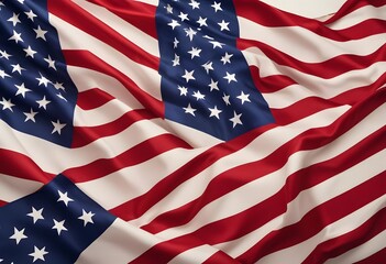 Fototapeta premium United States flag on a dark background with text space. Concept of celebrating Labor Day