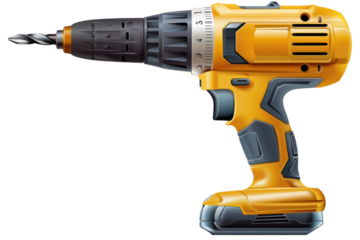 High-quality cordless electric drill with ergonomic design, perfect for drilling and screwing tasks in construction and home improvement projects.