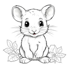 s&uuml;sses Maus zum ausmalen