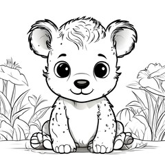 S&uuml;sser Welpe zum ausmalen