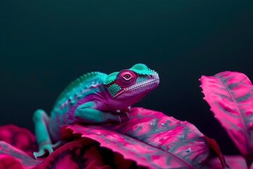 Obraz premium Exotic animal photography magazine cover