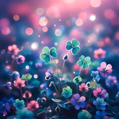 four leaf clover.Generative AI