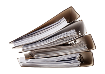 Tack of Documents isolated on white background