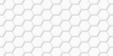 	
Vector White Hexagonal Background. Luxury White Pattern. Vector Illustration. 3D Futuristic abstract honeycomb mosaic white background. geometric mesh cell texture. modern futuristic wallpaper.