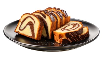 marble loaf cake Transparent Background
