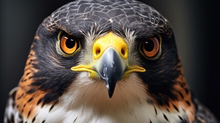 Fototapeta premium Close-up view of a bird's head and feathers, suitable for wildlife or nature-themed projects