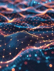 A computer-generated image of a wave of light