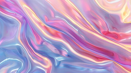 Obraz premium Shiny Purple and Blue Plastic Waves Background