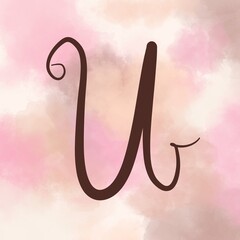 Letter C vector logo icon design aesthetic style illustration. C letter initial logo design, vector template. Beautiful of letter C with pink pastel background. Aesthetic font of letter C 