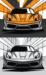 Cool Yellow Orange Sport Cars