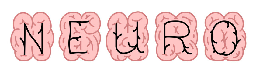 Neuro. Nerve and nervous system. Neurology concept.