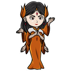 Kannon goddess of mercy chibi