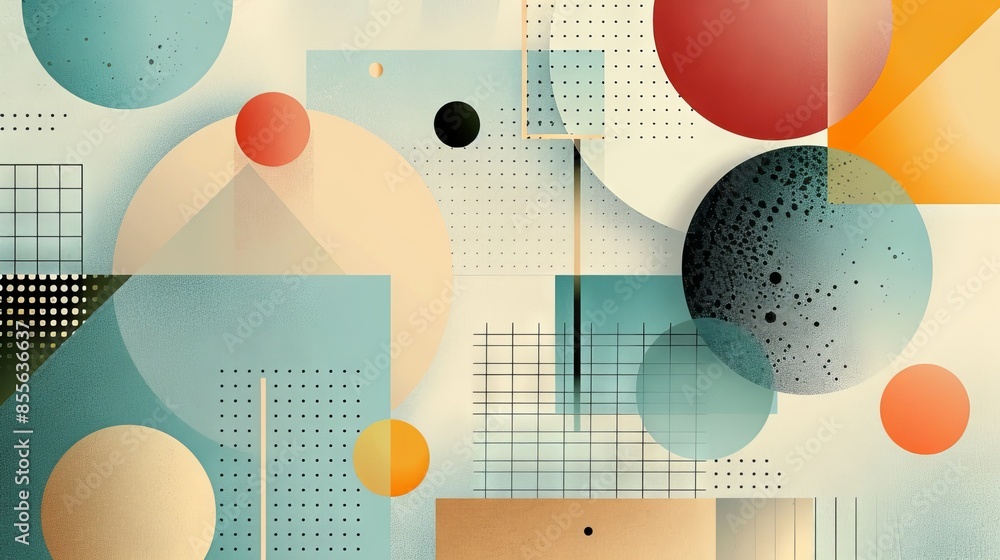 Aufkleber minimalist line art with clean, continuous lines forming abstract shapes and patterns on a plain bac