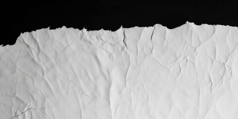 Old blank white grunge ripped torn posters crumpled paper background . creased crumpled paper backdrop placard surface, Urban street posters wall empty space..