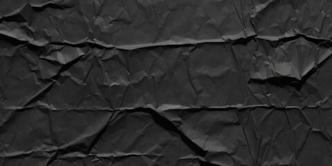 Fototapeta premium Old blank black grunge ripped torn posters crumpled paper background,creased crumpled paper backdrop placard surface, Urban street posters wall empty space..